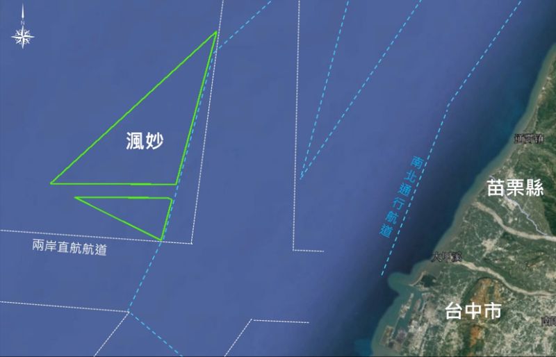渢妙風場位置示意圖